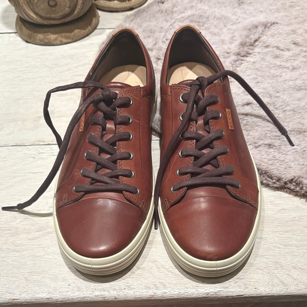 Ecco size 11 Brown Leather Men's Shoes